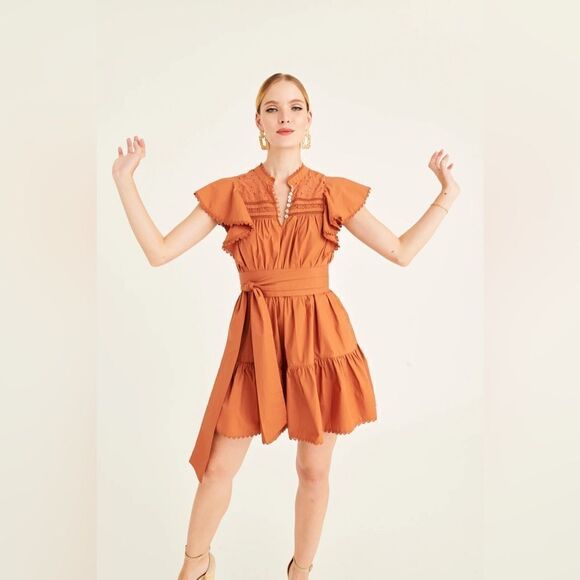 Secret Mission Dresses & Skirts - Secret Mission | Bartolina Dress - Dusty Orange NWT Size L​